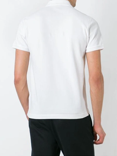 Shop Moncler Classic Polo Shirt In White