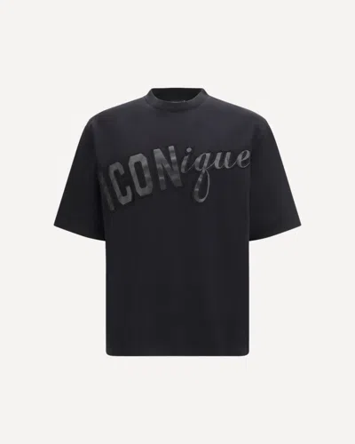 Dsquared2 Men Iconique T-shirt In Black