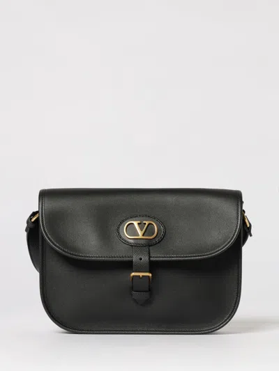 Valentino Garavani Antibes Leather Crossbody Bag Adjustable Strap In Black