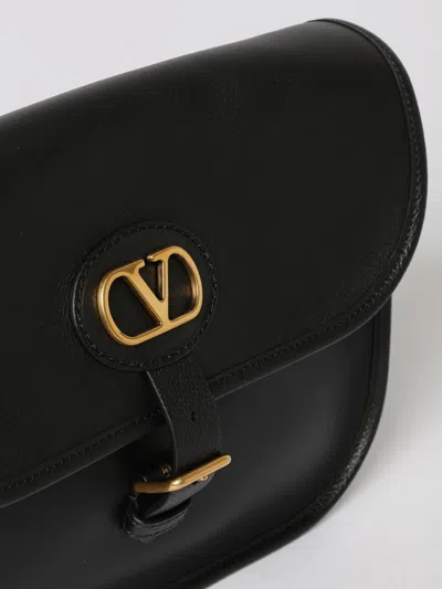 Valentino Garavani Antibes Leather Crossbody Bag Adjustable Strap In Black