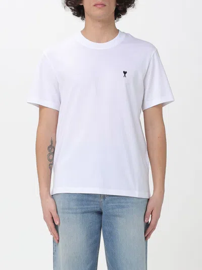 Ami Alexandre Mattiussi Ami Ami De Coeur Crewneck T-shirt In White