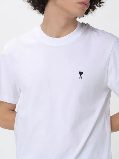 Ami Alexandre Mattiussi Ami Ami De Coeur Crewneck T-shirt In White