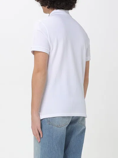 Ami Alexandre Mattiussi Ami Paris Men White Polo Shirt With Adc Embroidery On The Front And Classic Collar In Cotton Man In Multi