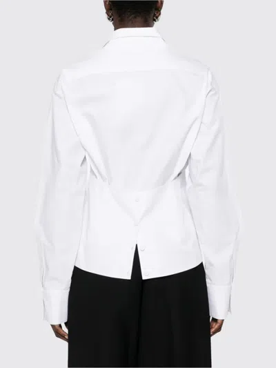 Rohe Reinvented Tuxedo Wrap Shirt In White