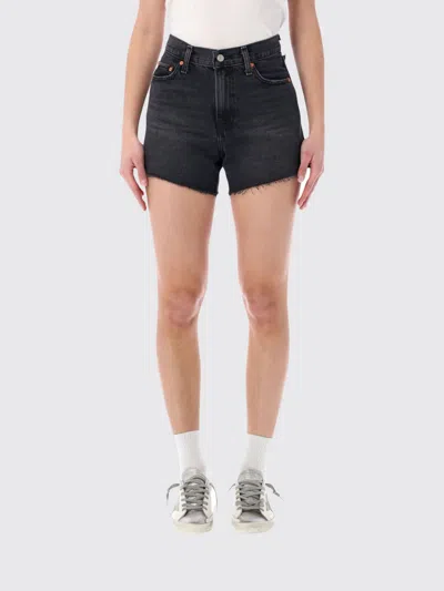 Levi's Levi S Ribcage Denim Shorts In Black