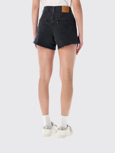 Levi's Levi S Ribcage Denim Shorts In Black