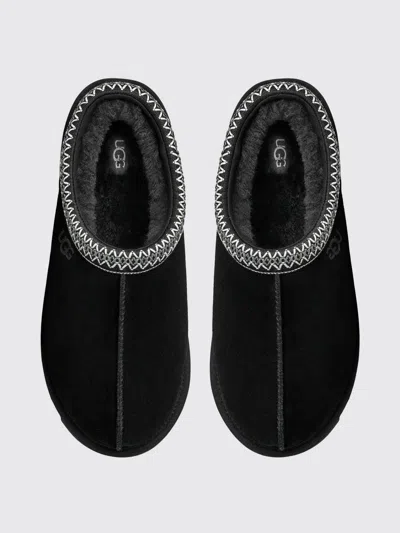Ugg Tasman Ii 1174671-blk Slipper Men Black Suede Sheepskin Lined Slip-on Gug228