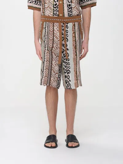Laneus Patterned Drawstring Shorts In Multi