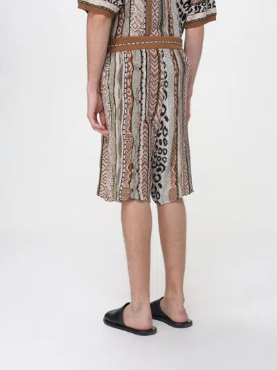 Laneus Patterned Drawstring Shorts In Multi
