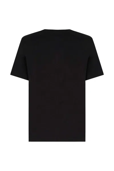 Moose Knuckles Round-neck Short-sleeved T-shirt In Black