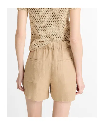 Vince Buttoned Knee-length Shorts In Neutral