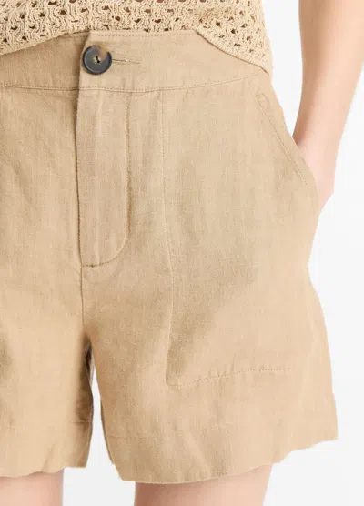 Vince Buttoned Knee-length Shorts In Neutral