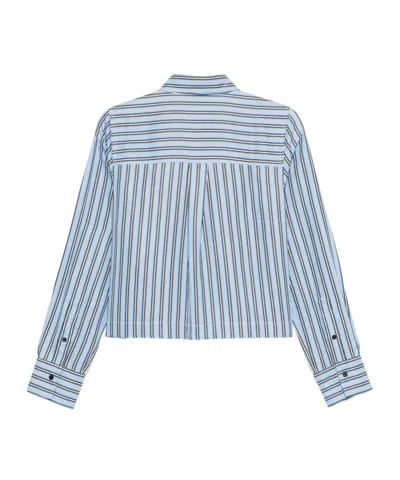 Closed Sky Blue Regular Stripes Shirt In Multi