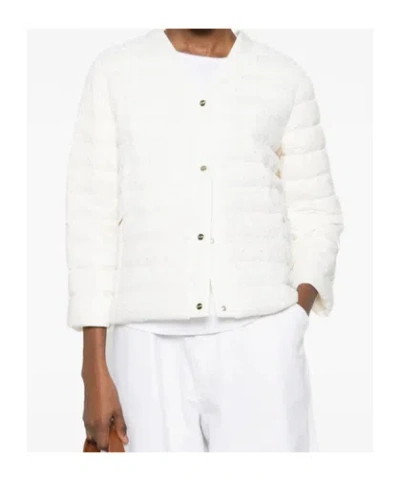 Herno Buttoned Puffer Jacket In Multi
