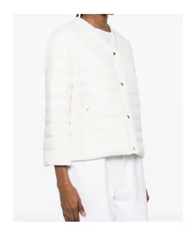 Herno Buttoned Puffer Jacket In Multi