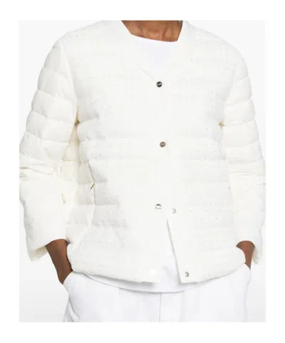 Herno Buttoned Puffer Jacket In Multi