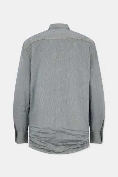 Dsquared2 Flap-pocket Shirt In Blue