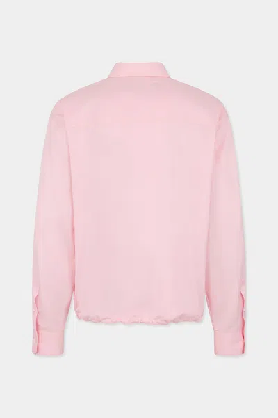 Dsquared2 Embroidered Drawstring Shirt In Pink
