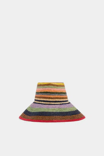 Dsquared2 Striped Hat In Multi
