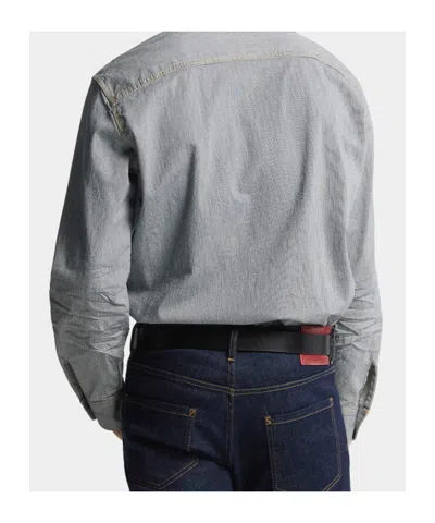 Dsquared2 Flap-pocket Shirt In Blue