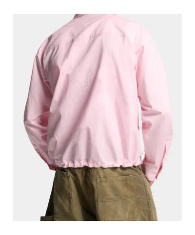 Dsquared2 Embroidered Drawstring Shirt In Pink