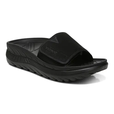 Vionic Rejuvenate All Gender Recovery Sandal In Black