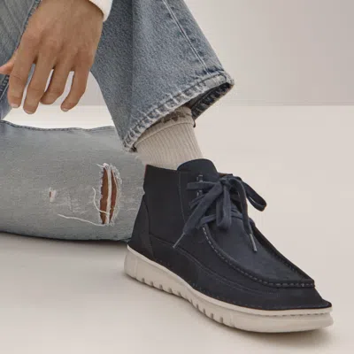 Vionic Wide Width Uptown Chukka Boot In Blue