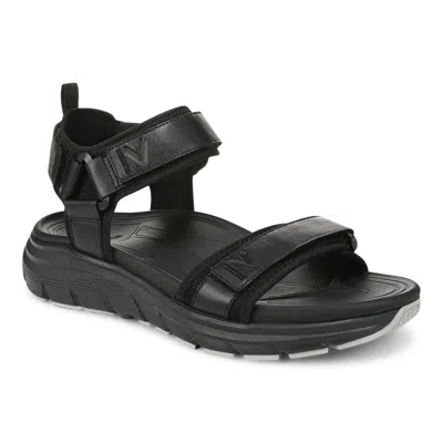 Vionic Wide Width Walk Max Wanderer Sandal In Black