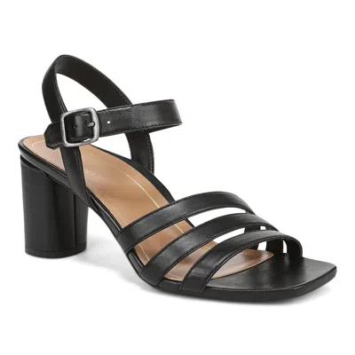 Vionic Nora Ankle Strap Sandal In Black