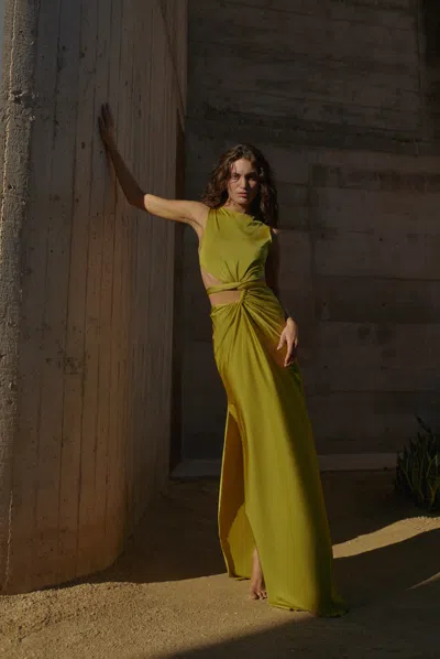 Baobab Ada Maxi Dress In Green