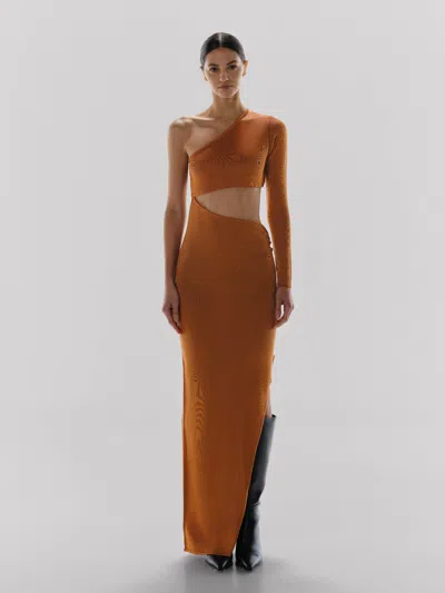 Baobab Catira Midi Dress In Brown