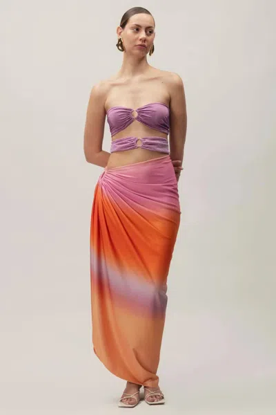 Baobab Isla Maxi Dress In Milky Way In Animal Print