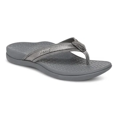 Vionic Tide 2.0 Toe Post Sandal In Gray