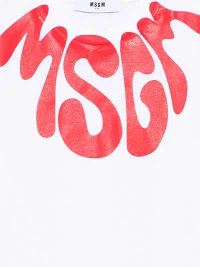 Msgm Graphic-print Short-sleeve T-shirt In Multi