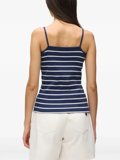 Karl Lagerfeld Striped-pattern Tank Top In Multi