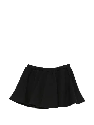 Msgm Drawstring Skirt In Black