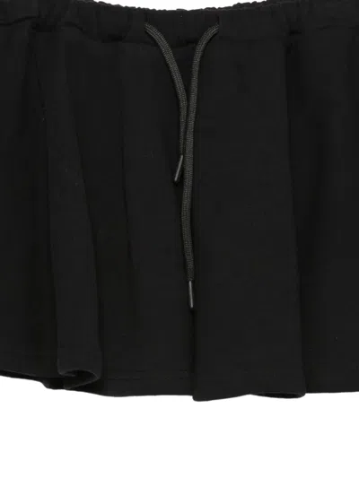 Msgm Drawstring Skirt In Black