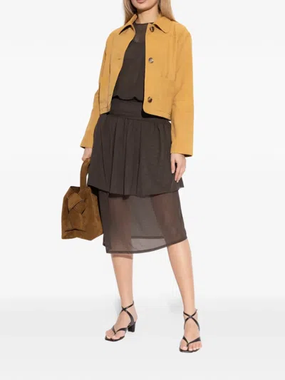 Ps By Paul Smith Button Pockets Jacket In Brown