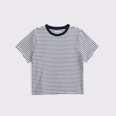 Abercrombie & Fitch Essential Polished Body-skimming Tee In Blue