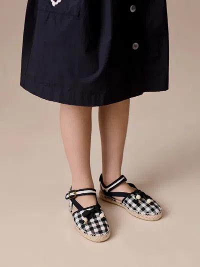 Bonpoint Evila Gingham Espadrilles In Multi