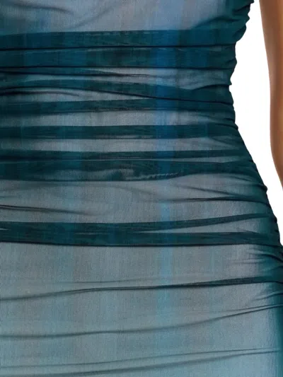 Significant Other Sura Strapless Dress Petrol Gradient In Blue