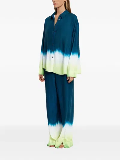 Significant Other Vilte Gradient Button Shirt In Green