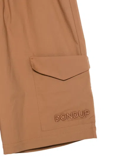Dondup Cargo Drawstring Trousers In Brown