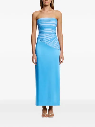 Significant Other Aryn Strapless Ruched Dress In Multi