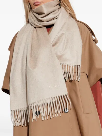 Max Mara Baci Fringed Scarf In Multi