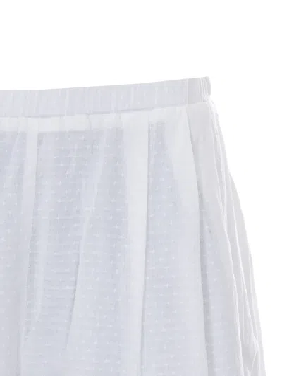 Eleh Elasticated Embroidered Shorts In White