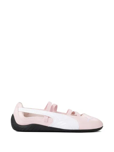 Puma Speedcat Cut-out Ballet Flats In Pink