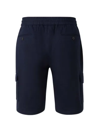 Gran Sasso Drawstring Cargo Shorts In Blue