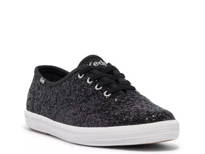 Keds Champion Glitter Sneaker In Black