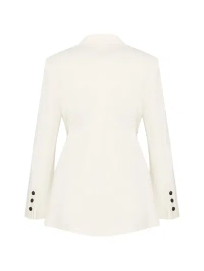 Hugo Boss Buttoned Blazer In White